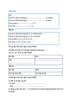 Vở bài tập Toán lớp 4 trang 18 Bài 4: Số chẵn, số lẻ Chân trời sáng tạo