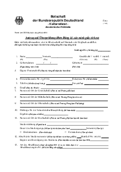 Antrag auf Überprüfung | Thực hành ngôn ngữ | Đại học Khoa học Xã hội và Nhân văn, Đại học Quốc gia Thành phố HCM