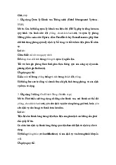 Đề cương môn Quản trị khách sạn - Trường Đại học lao động -  xã hội