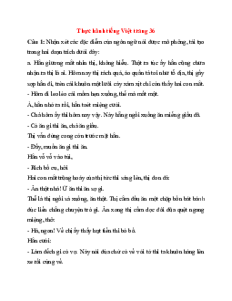 Soạn bài Thực hành tiếng Việt trang 36 | Ngữ Văn 11 Kết nối tri thức