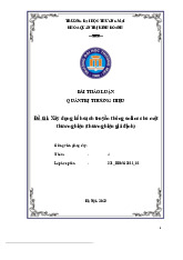 Xây dựng kế hoạch truyền thông online cho thương hiệu Vườn Trí Tuệ và thị trường sách trẻ em | Bài thảo luận quản trị thương hiệu
