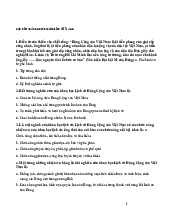 Câu hỏi trắc nghiệm LSĐ/ Trường đại học Nguyễn Tất Thành