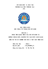 Phân tích quan điểm của Hồ Chí Minh về những chuẩn mực, nguyên tắc, đạo đức cách mạng | Bài thảo luận tư tưởng Hồ Chí Minh