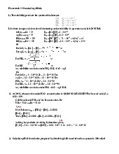 Homework 3 Chemical Equilibria Analysis | Môn Chemistry for BME Laboratory - Trường Đại học Quốc tế, Đại học Quốc gia Thành phố Hồ Chí Minh