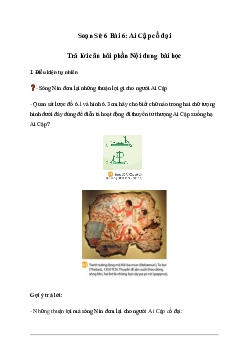 Giải Lịch sử lớp 6 Bài 6: Ai Cập cổ đại - Chân Trời Sáng Tạo