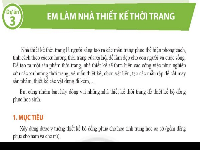 Giáo án điện tử Công nghệ 6 Dự án 3 Chân trời sáng tạo: Em làm nhà thiết kế thời trang