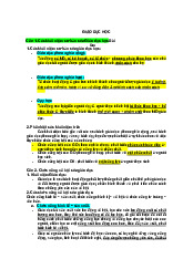 Ôn Tập Các Khái Niệm Cơ Bản và Chức Năng Xã Hội | Môn Giáo dục học - Đại học Sư Phạm Hà Nội