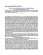 Văn tả cảnh Hồ Gươm lớp 5 - Tiếng việt 5