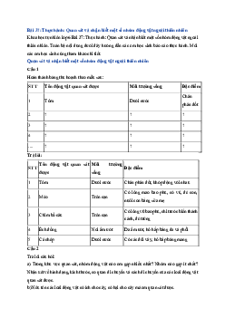 Giải Khoa học tự nhiên lớp 6 - Bài 37: Thực hành | Kết nối tri thức