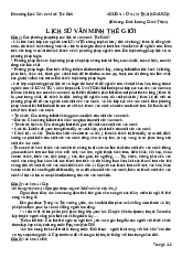 Đề cương Lịch Sử Văn Minh Thế Giới - Vũ Nam Thái