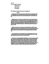 BNĐC - Phân Tích Tác Phẩm Bình Ngô Đại Cáo của Nguyễn Trãi