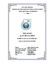 Quản Trị Tài Chính: Báo Cáo Tài Chính Công Ty May Việt Tiến | Đại học Kinh tế kỹ thuật công nghiệp