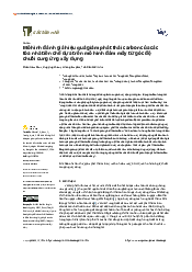 Mô hình đánh giá hiệu quả giảm phát thải carbon của các tòa nhà tiền chế dựa trên mô hình đám mây từ góc độ chuỗi cung ứng xây dựng