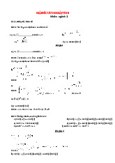 Giải đề cương Giải tích 1 - Giải tích I (MI1110) | Trường Đại học Bách khoa Hà Nội