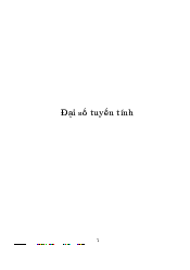 Bài tập môn Đại số tuyến tính | | Đại học Sư Phạm Hà Nội