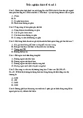 Trắc nghiệm ôn tập  môn Kinh tế vi mô 1 | Học viện Tài chính