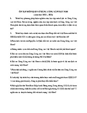 Ôn tập môn lịch sử đảng cộng sản việt nam (năm học 2022 – 2023)| Đại học Nội Vụ Hà Nội