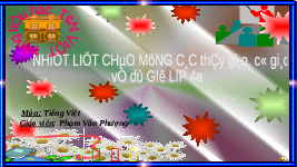 Giáo án điện tử Tiếng Việt 4 Cánh diều: Con chim chiền chiện