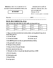 CHUỖI TRAINING GIỮA KÌ HỌC KÌ 1 Năm học 2023 – 2024 | Môn thi: Hệ điều hành