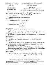 Đề tuyển sinh lớp 10 môn Toán (chuyên) năm 2025 – 2026 sở GD&ĐT Bắc Kạn
