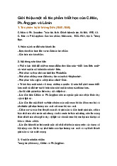 Giới thiệu một số tác phẩm triết học của C.Mác, Ph.Ănggen và Lênin