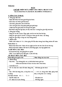 Bài 28: Bài toán giải bằng hai bước tính - Tiết 1 | Giáo án Toán 3 | Kết nối tri thức