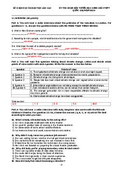 Đề thi chọn đội tuyển dự thi HSG quốc gia THPT NĂM 2020 tỉnh Lào Cai (có đáp án)