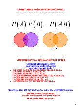 Luyện kỹ năng Toán 11 trắc nghiệm nhiều lựa chọn quy tắc tính xác suất