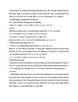 Xúc tiến bán hàng với trung gian marketing