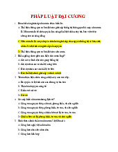 Bộ câu hỏi trắc nghiệm ôn tập môn Pháp luật đại cương | Trường đại học Mở Hà Nội