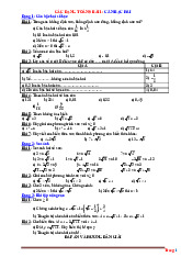 Dạng Toán 9 Bài 1 Căn Bậc Hai Có Lời Giải Chi Tiết