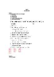 Unit 1- Homework Tài liệu ôn tập môn English | Đại học Bách Khoa, Đại học Đà Nẵng