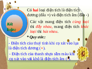 Giáo án điện tử Khoa học tự nhiên 8 Bài 20 Kết nối tri thức: Hiện tượng nhiễm điện do cọ xát