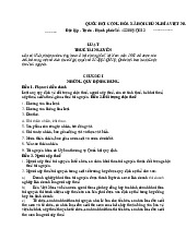 Luật Thuế Tài Nguyên: Quy Định và Căn Cứ Tính Thuế môn Pháp luật đại cương | Trường đại học Mở Hà Nội