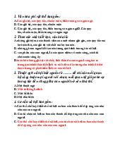 Trắc nghiệm chương 3 Chủ nghĩa  xã hội có đáp án | Đại học Nội Vụ Hà Nội