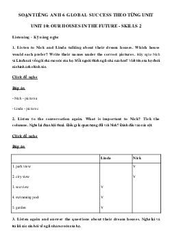 Tiếng Anh lớp 6 unit 10 Skills 2