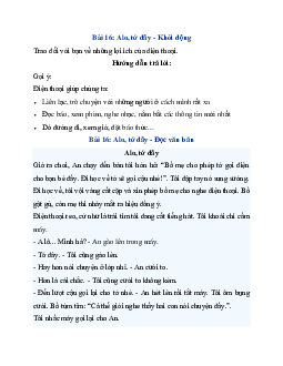Giải SGK Tiếng Việt 3 trang 66, 67 Bài 16: Alo, tớ đây - Đọc | Kết nối tri thức