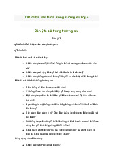 Tập làm văn lớp 4: Tả cái  trống trường em