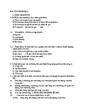 Bài tập chương 1: Khái niệm kinh tế học | Môn kinh tế vĩ mô