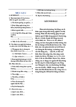 Báo cáo Phân tích thị trường môn Thị trường bất động sản đề tài: Phân tích thị trường nhà ở tại chung cư Hòa Bình Green City