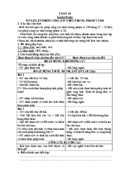Giáo án buổi 2 Toán 2 sách Cánh diều (Cả năm) | Tuần 10