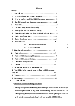 Bài báo cáo môn Cơ sở dữ liệu phân tán đề tài "Quản lý rạp chiếu phim"