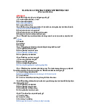 Ngân hàng câu hỏi trắc nghiệm môn triết học Mác – Lê Nin-Trường Đại học Vinh