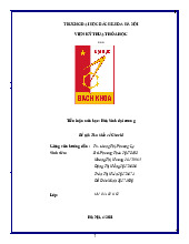 Tìm hiểu về Glucid | Tiểu luận môn Hóa sinh đại cương | Đại học Bách khoa hà nội