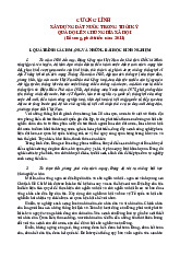 Nội dung cương lĩnh LSĐ/ Trường đại học Nguyễn Tất Thành