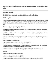 Tìm giá trị lớn nhất và giá trị nhỏ nhất của biểu thức chứa dấu căn | Toán 9