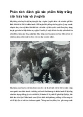 Phân tích đánh giá tác phẩm Mây trắng còn bay hay và ý nghĩa | Ngữ văn 10 Chân trời sáng tạo