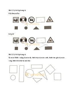 Giải vở bài tập Toán lớp 1 trang 8, 9 sách Cánh Diều