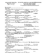 Đề minh họa môn Sinh 2025 thi tốt nghiệp THPT Bộ GD&ĐT có đáp án được