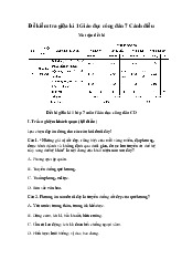 Đề thi giữa học kỳ 1 môn Giáo dục công dân lớp 7 năm học 2024 - 2025 - Đề số 2 | Bộ sách Cánh diều